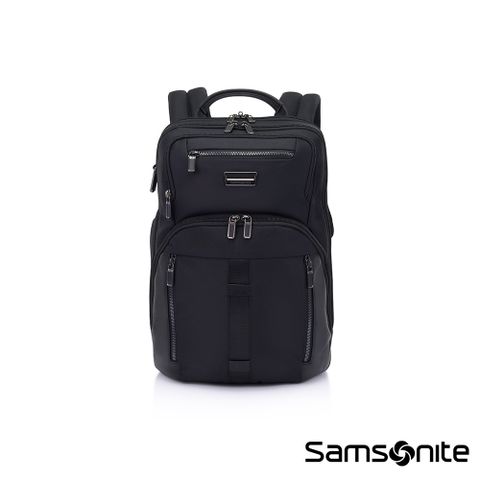 Samsonite新秀麗 URBAN-EYE 質感商務時尚筆電後背包14.1吋(黑)