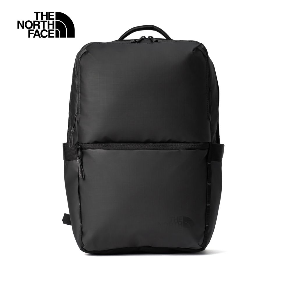 The North Face 北面 男女款黑色多隔層方形休閒後背包｜81DMKT0 筆電包/登山包