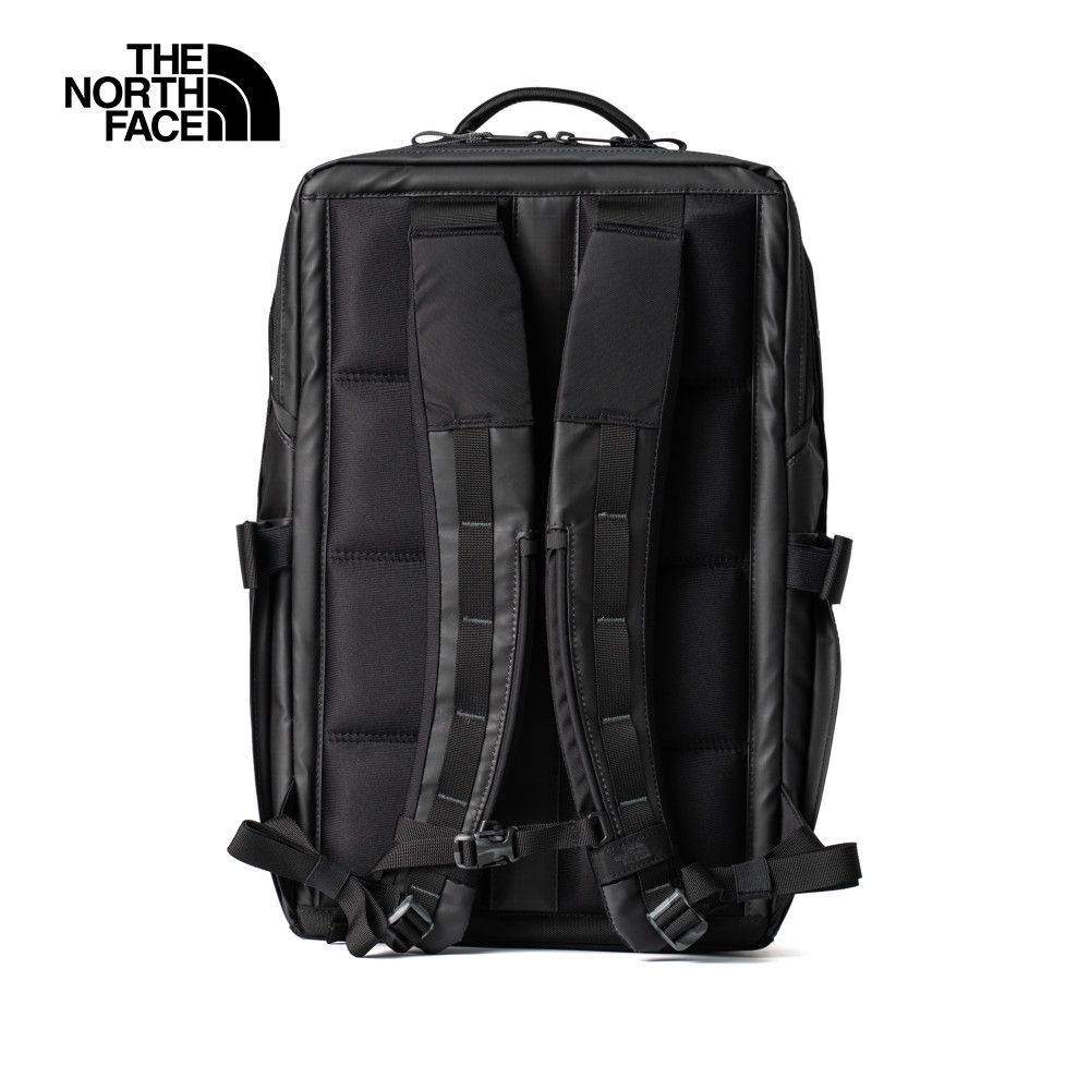 The North Face 北面 男女款黑色多隔層方形休閒後背包｜81DMKT0 筆電包/登山包