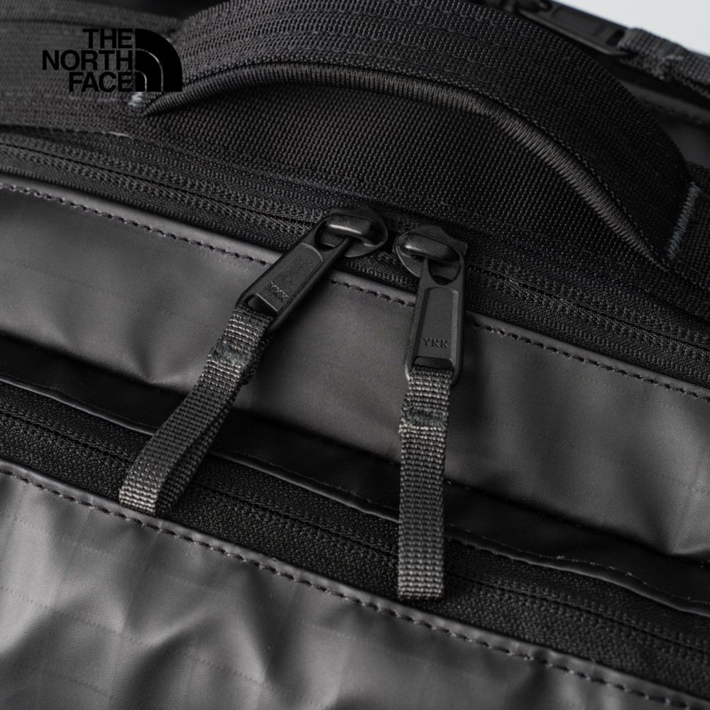 The North Face 北面 男女款黑色多隔層方形休閒後背包｜81DMKT0 筆電包/登山包