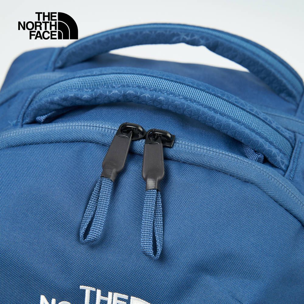The North Face 北面 男女款藍色DWR防潑水舒適減壓休閒後背包｜3VY2ART 筆電包/登山包