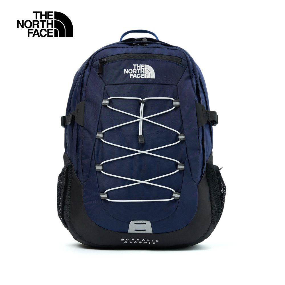 The North Face 北面 男女款藍色DWR防潑水舒適背負休閒後背包｜CF9CATK 筆電包/登山包