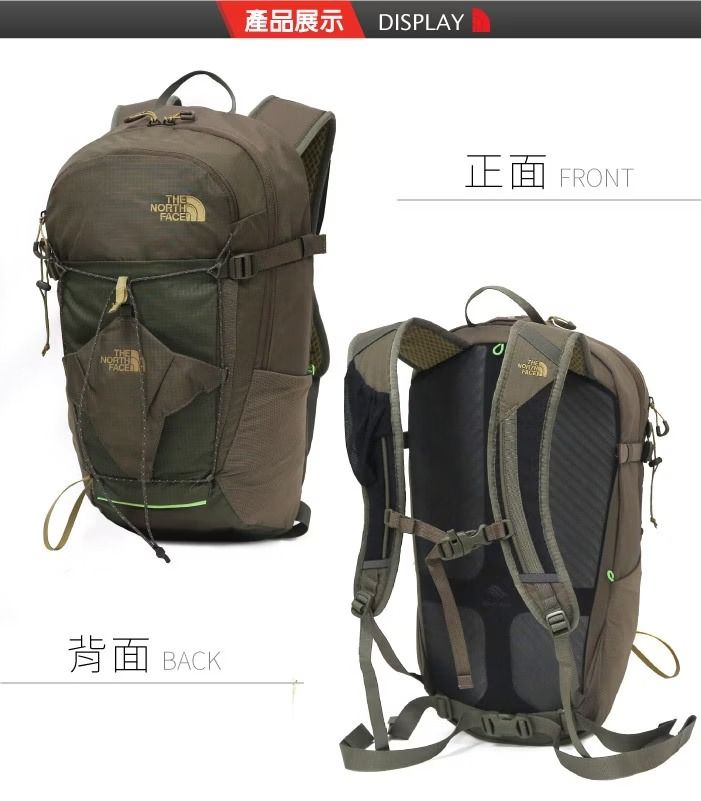 FACE產品展示 DISPLAYTHENORTHFACE正面背面 BACKTHEFRONT