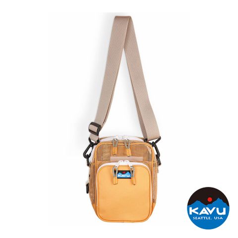【KAVU】KV On The Move 小巧網狀斜背包 柚木 #9522