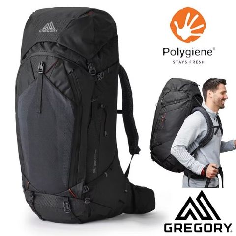 Gregory 美國 新攻款 BALTORO PRO 100L 專業網狀透氣健行登山背包 (附全罩式防雨罩+求生哨) 142437 熔岩黑