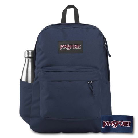 JANSPORT SUPERBREAK PLUS 校園系列後背包 -海軍藍