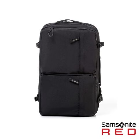 Samsonite RED 新秀麗 MARSTON3 日常休閒大容量多功能三用筆電後背包/通勤包/雙肩包/電腦包15.6吋(黑)