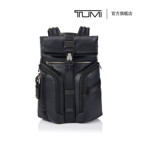 TUMI Alpha Bravo Logistics 翻蓋背包 - 黑色