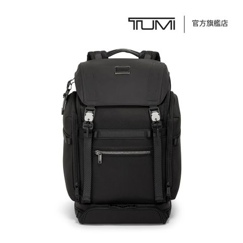 TUMI Alpha Bravo Expedition 翻蓋背包 in 黑色
