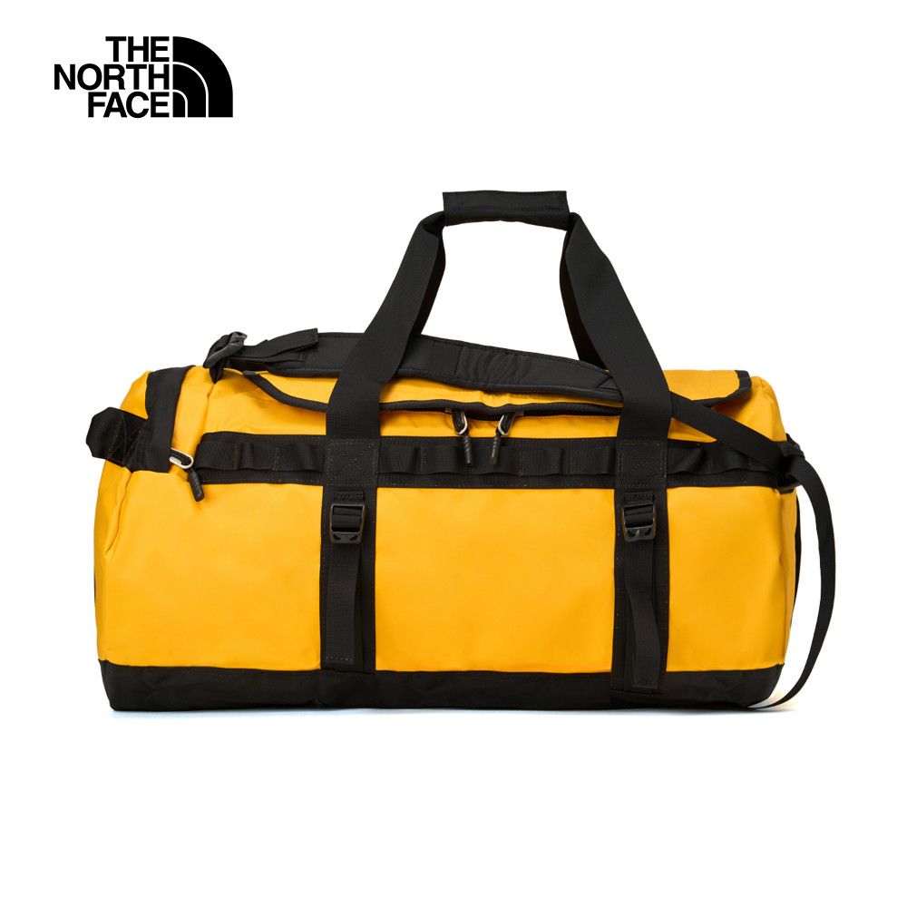 The North Face 北面 男女款黃色背提兩用可收納旅行包｜52SA4WP 筆電包/登山包