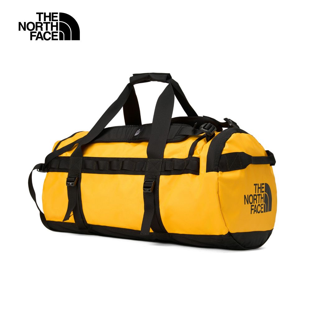 The North Face 北面 男女款黃色背提兩用可收納旅行包｜52SA4WP 筆電包/登山包