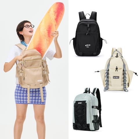 NASA SPACE 輕量多用途簡易健行包/後背包-任選NA