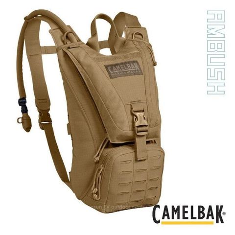 【CAMELBAK】AMBUSH 軍規超耐磨戰術型水袋背包(附3L短水袋) CB1723201000 狼棕