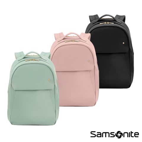 Samsonite 新秀麗 VALERIE 時尚商務多功能輕量筆電後背包/女包/雙肩包/電腦包15.6吋(多色可選)