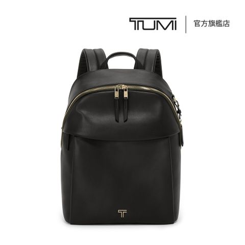 TUMI Voyageur Holland 簡約時尚 14 吋筆電皮革後背包