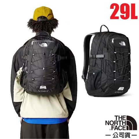 The North Face 北面 Borealis Classic 抗撕裂多功能後背包29L.通勤休閒包.電腦包(可容15吋筆電) CF9C-4GZ 黑瀝灰