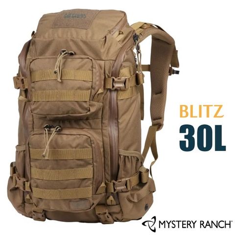 Mystery Ranch 神秘農場 BLITZ 30 戰術日用背包29L(S/M).電腦背包.雙肩後背包/15吋筆電隔間/可拆卸腰帶/ 61362 狼棕