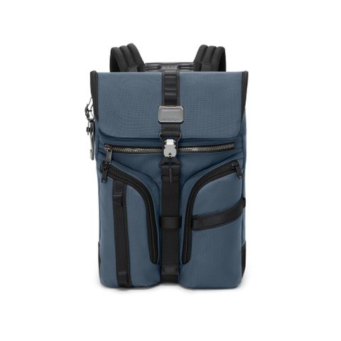 ALPHA BRAVO Surveillance 彈道尼龍翻蓋後背包-石影藍