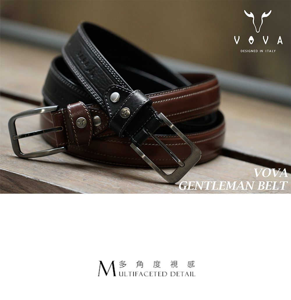 DESIGNED IN ITALYVOVAGENTLEMAN BELT多角度視感ULTIFACETED DETAIL