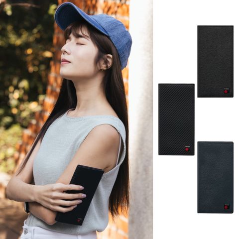 Knirps 德國紅點 T.Series RFID 6卡鈔票長夾-碳纖維紋款