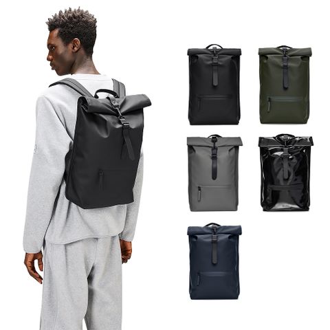 Rains 捲蓋式防水後背包 筆電包 Rolltop Rucksack 系列(多色任選)