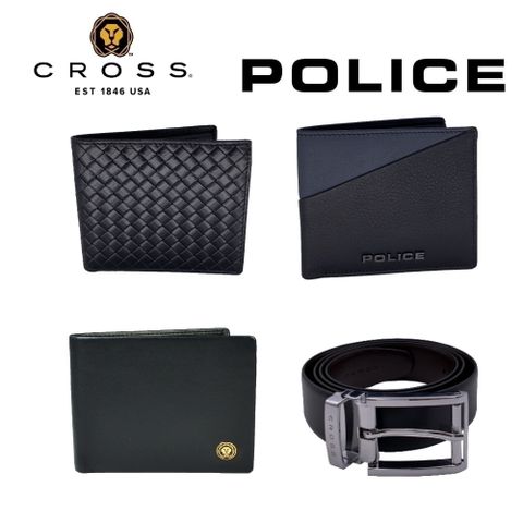 [CROSS X POLICE] 買頂級NAPPA小牛皮皮夾送真皮皮帶▼原售13,000