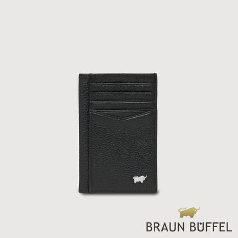 【BRAUN BUFFEL 德國小金牛】台灣總代理 諾瓦-A 卡夾-黑色/BF564-151-BK