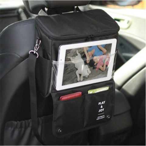 【熊愛貝】韓式汽車椅背保溫掛袋野餐包 可替代手機平板支架