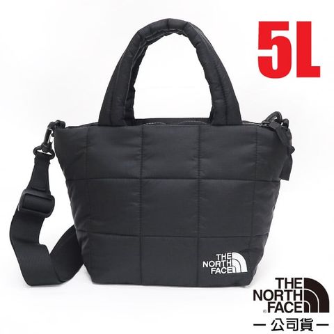 The North Face 北面 NUPTSE MINI TOTE 日用單肩背提包.迷你托特包.側背包.隨身提袋/背提兩用.肩帶可調可拆/8B20-KX7 黑 N