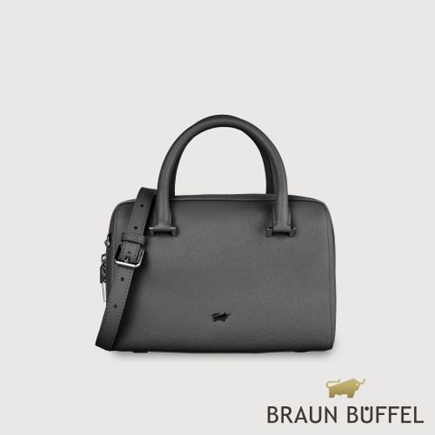 BRAUN BUFFEL 德國小金牛 台灣總代理 依雅娜 大波士頓包-黑色/BF853-36-BK