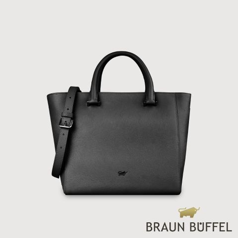 BRAUN BUFFEL 德國小金牛 台灣總代理 依雅娜 大托特包-黑色/BF853-56-BK