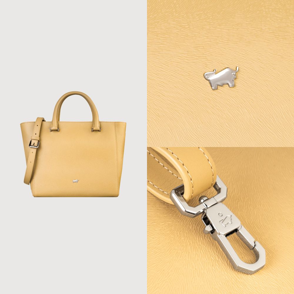 BRAUN BUFFEL 德國小金牛 台灣總代理 依雅娜 大托特包-淺棕色/BF853-56-CR