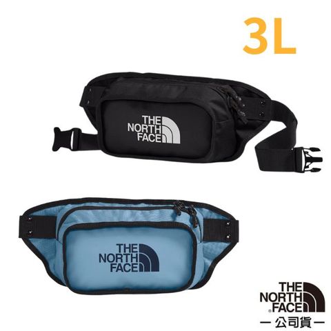 The North Face 北面 3L 多功能日用防潑水耐磨腰包/單肩斜背包(可調節肩帶).小型置物包.運動跑步臀包/逛街.旅遊