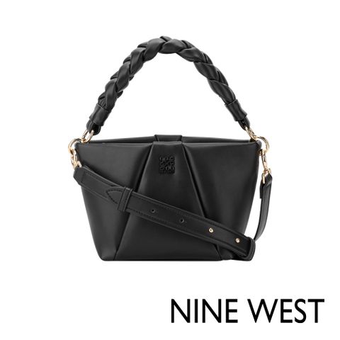 NINE WEST YENA 編織提把斜背包-黑色(128872)