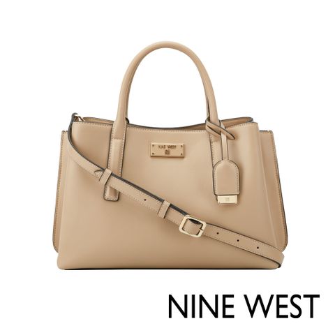 NINE WEST LEONEL 純色手提斜背包-奶茶色(137306)