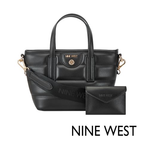NINE WEST TADEO 衍縫水餃包-黑色(129475)