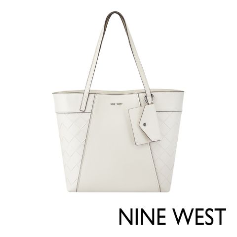 NINE WEST BEX 梯形托特包-白色(545924)