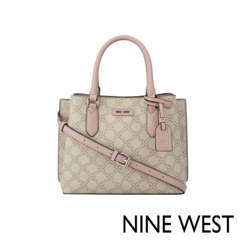 NINE WEST SHONDA 造型手提包-LOGO粉(517306)