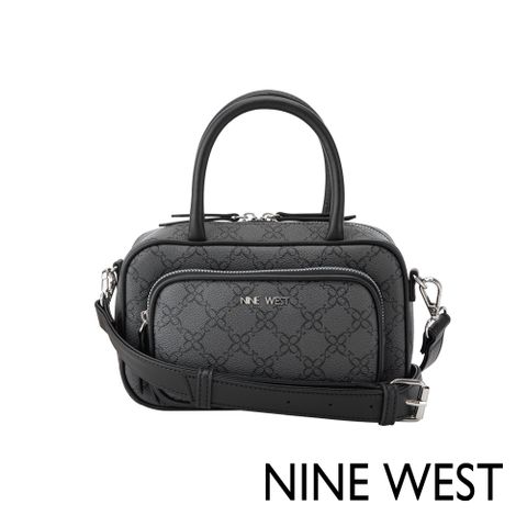 NINE WEST ELVA 立體斜背包-LOGO黑(527376)