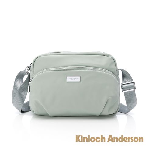 Kinloch anderson 金安德森 Basic 拉鍊造型斜側包-薄荷綠