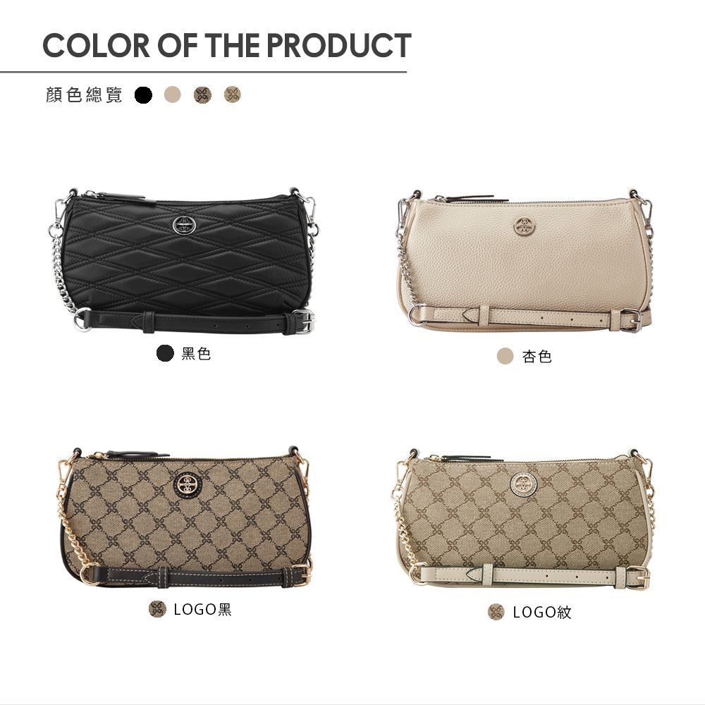COLOR OF THE PRODUCT顏色總覽黑色杏色LOGO黑LOGO