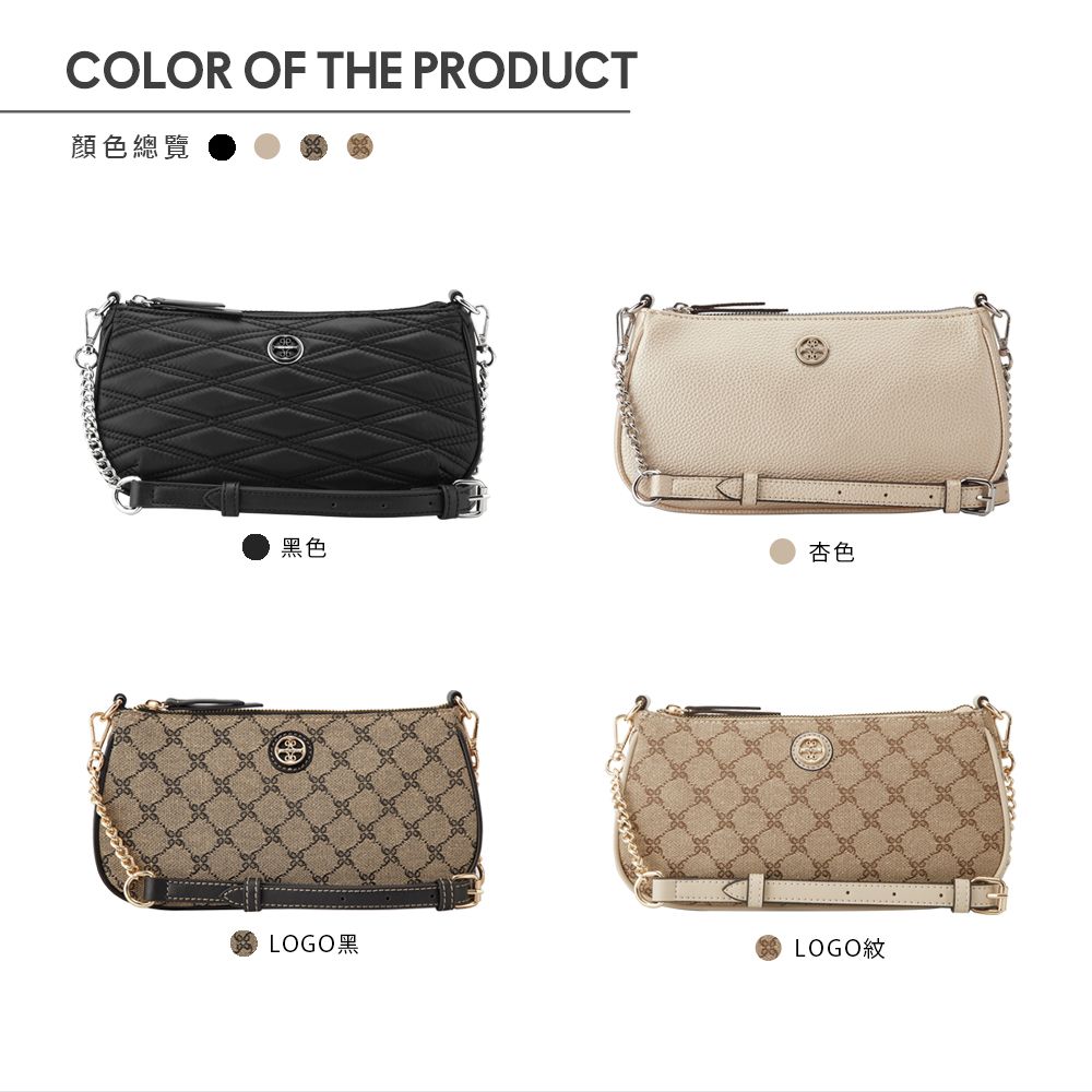 COLOR OF THE PRODUCT顏色總覽黑色杏色LOGO黑LOGO
