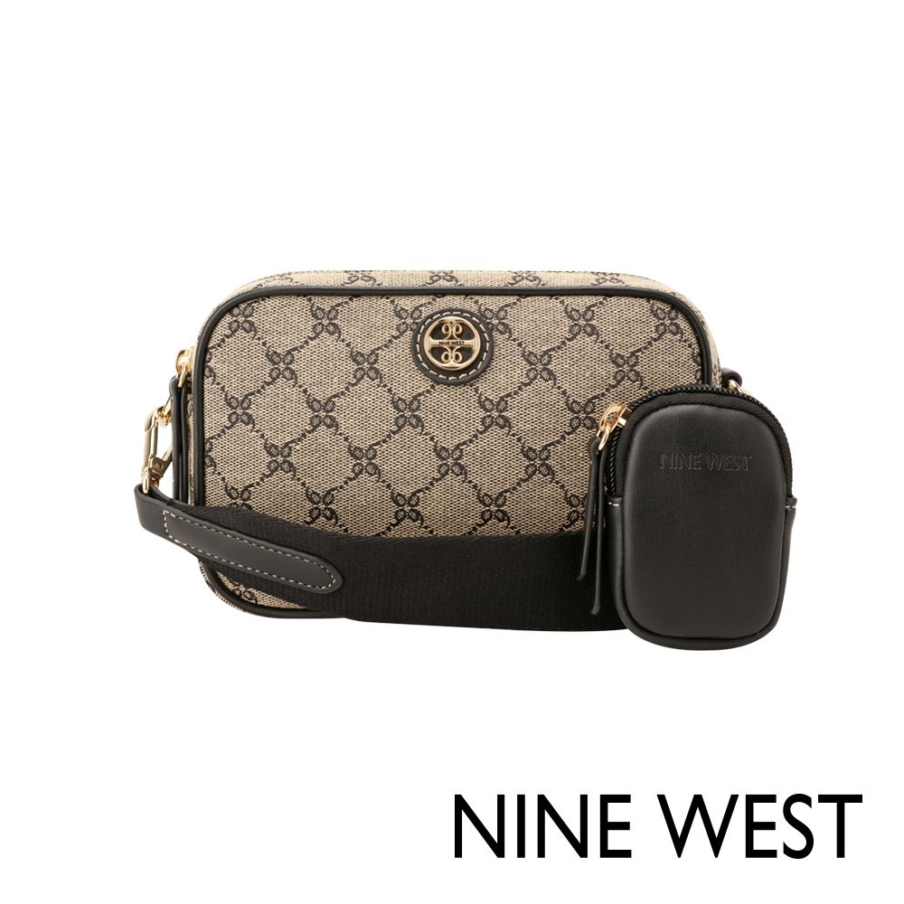 NINE WEST AVAYA 經典相機包-LOGO黑(145674)