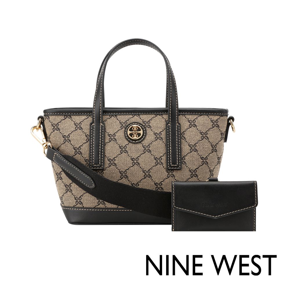NINE WEST AVAYA 經典水餃包-LOGO黑(145675)