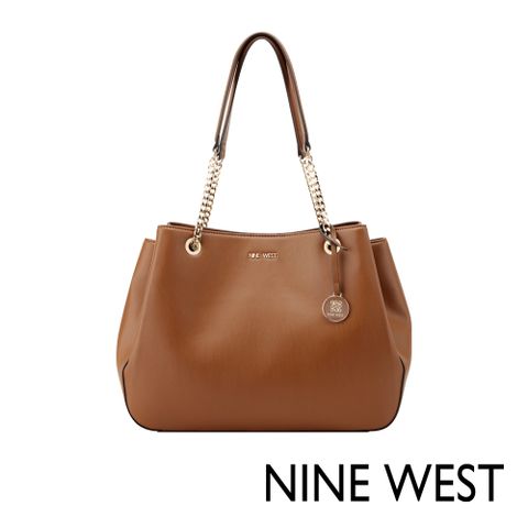 NINE WEST ANNADALE 造型綴飾大托特包-焦糖棕(114923)