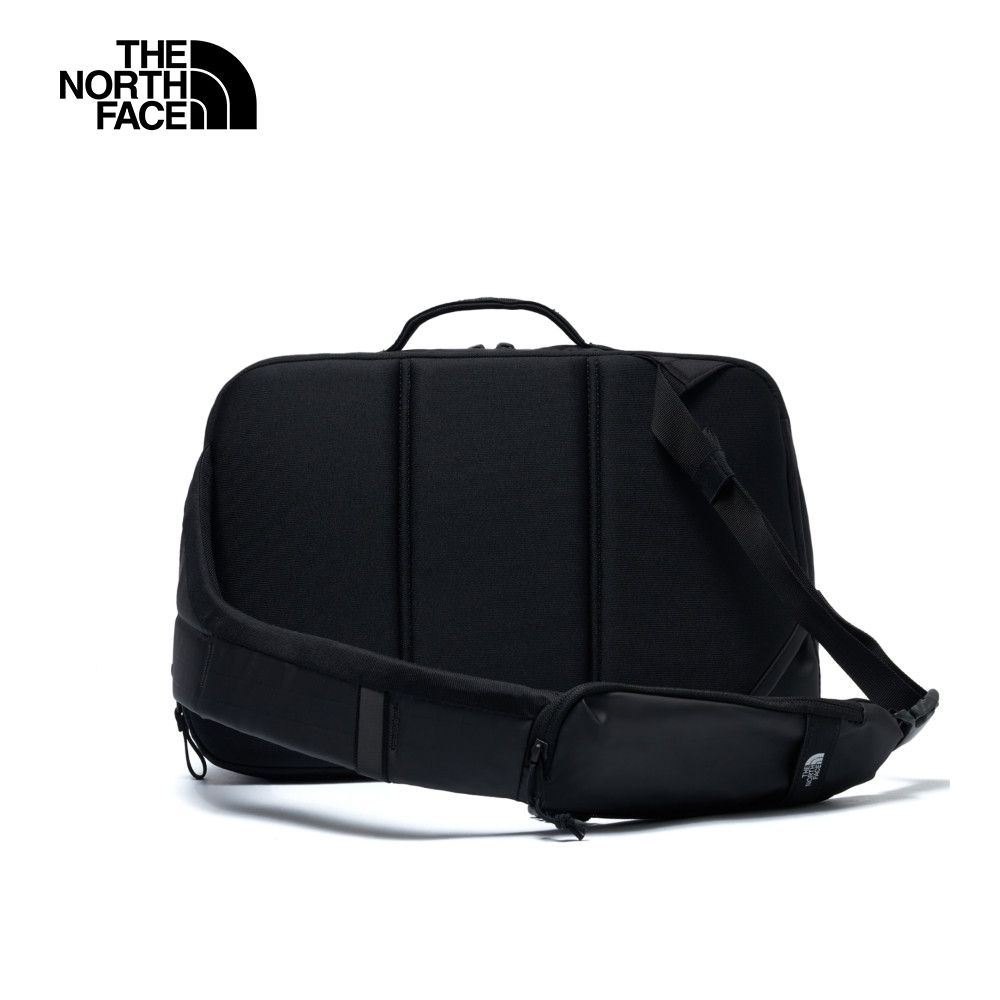 The North Face 北面 男女款黑色DWR防潑水休閒單肩包｜81BN53R 斜背包