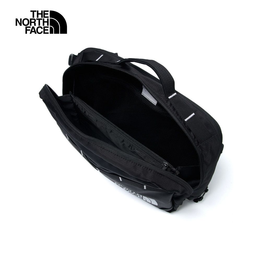 The North Face 北面 男女款黑色DWR防潑水休閒單肩包｜81BN53R 斜背包