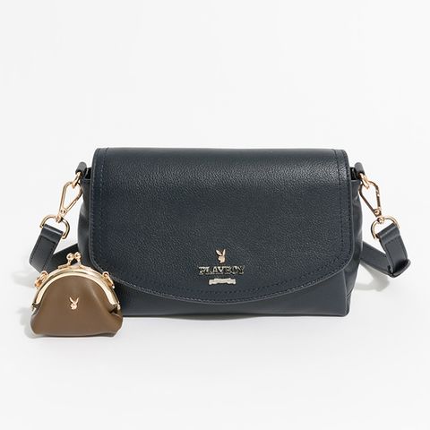 PLAYBOY - 斜背包  Striking系列 - 深藍色