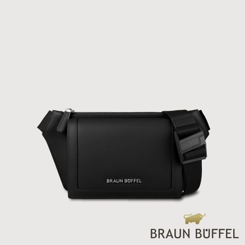 【BRAUN BUFFEL 德國小金牛】台灣總代理 摩森 腰胸包-黑色/BF562-07-BK