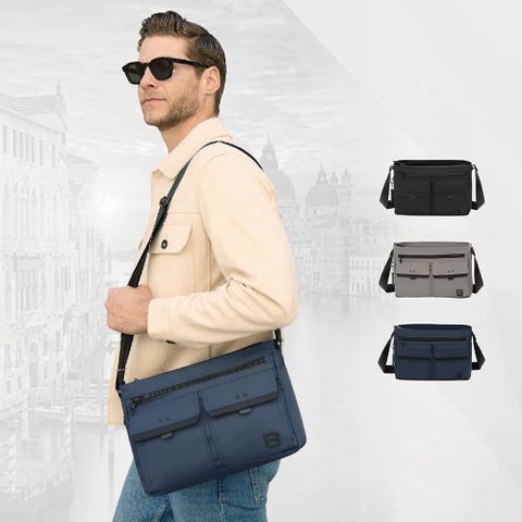 beside u TIA 防盜機能斜肩包 防潑水斜背包 輕量防盜包 男包 中性包 BMAL系列